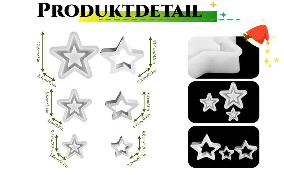 Sterne Silikonform Products