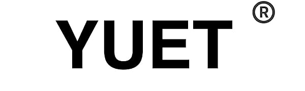 Large black text displaying 'YUET' with a registered trademark symbol on a white background.