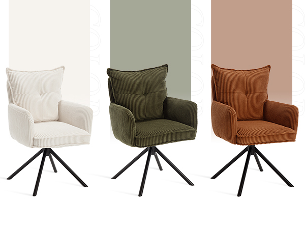 fauteuil velours cotele