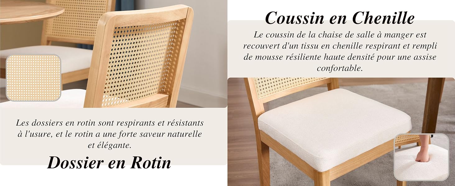 chaise cannage