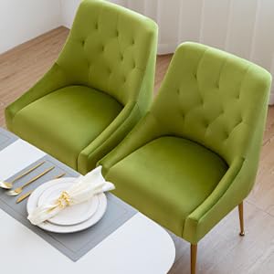 Chaise Salle a Manger Lot de 2, 4, 6, Chaise de Salle à Manger Velours, Chaise Fauteuil Salle Manger