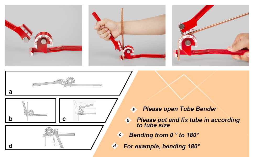 dobladores de tubos de cobre, kit de doblado de tubos, herramienta para doblar tuberías, línea de freno de resorte HVAC 1/4 3/8 90 manual