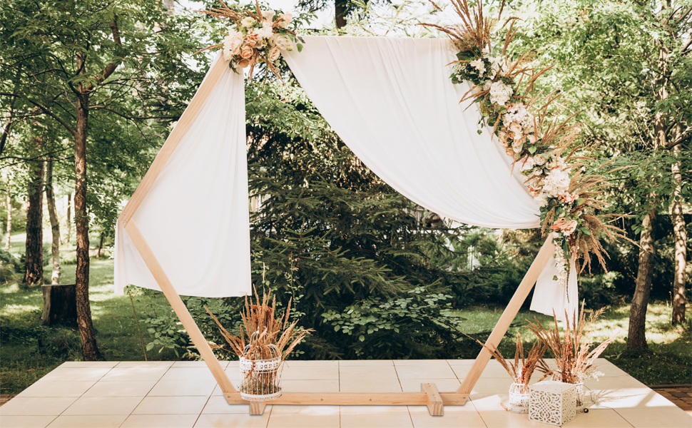 Arco per Matrimonio Legno Arco di Nozze per Palloncino Fiori Ghirlanda Puntelli Supporto Fondali 