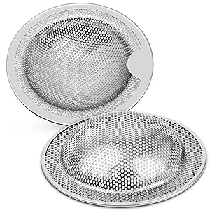 5 CM Filtro de desagüe para bañera, filtro de pelo para bañera de acero inoxidable para ducha