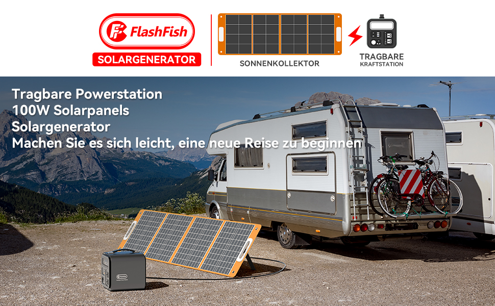 Panneau solaire Flashfish 100 W.