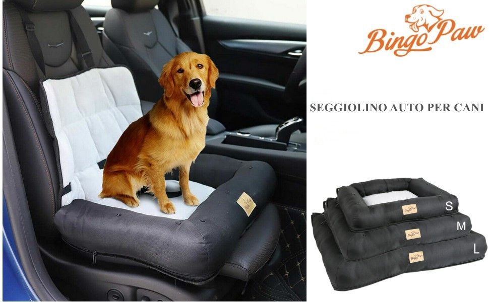 Seggiolino per auto per cani di taglia media, per cani di piccola taglia