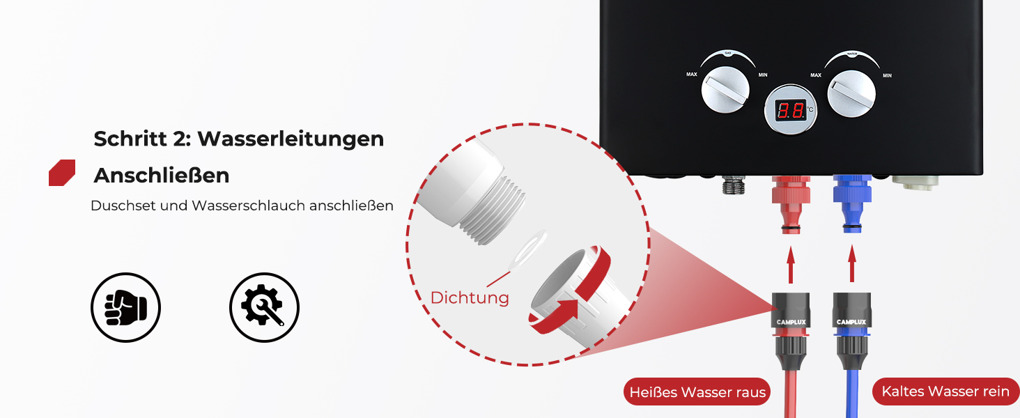 Wasser anschließen