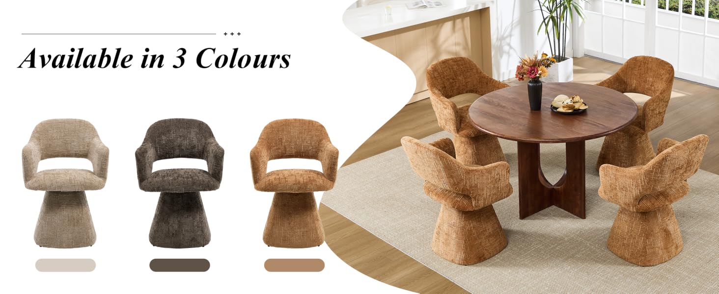 Text reads 'Available in 3 Colours'. Product display showing clothing items in three different neutral color variations.