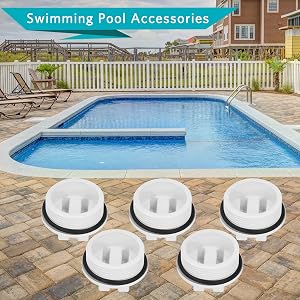 5 pièces Bouchon d'hivernage Bouchon de Retour de Piscine
