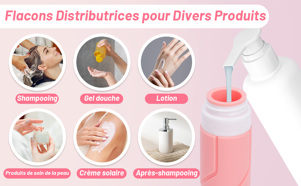 Flacons Distributrices pour Divers Produits.