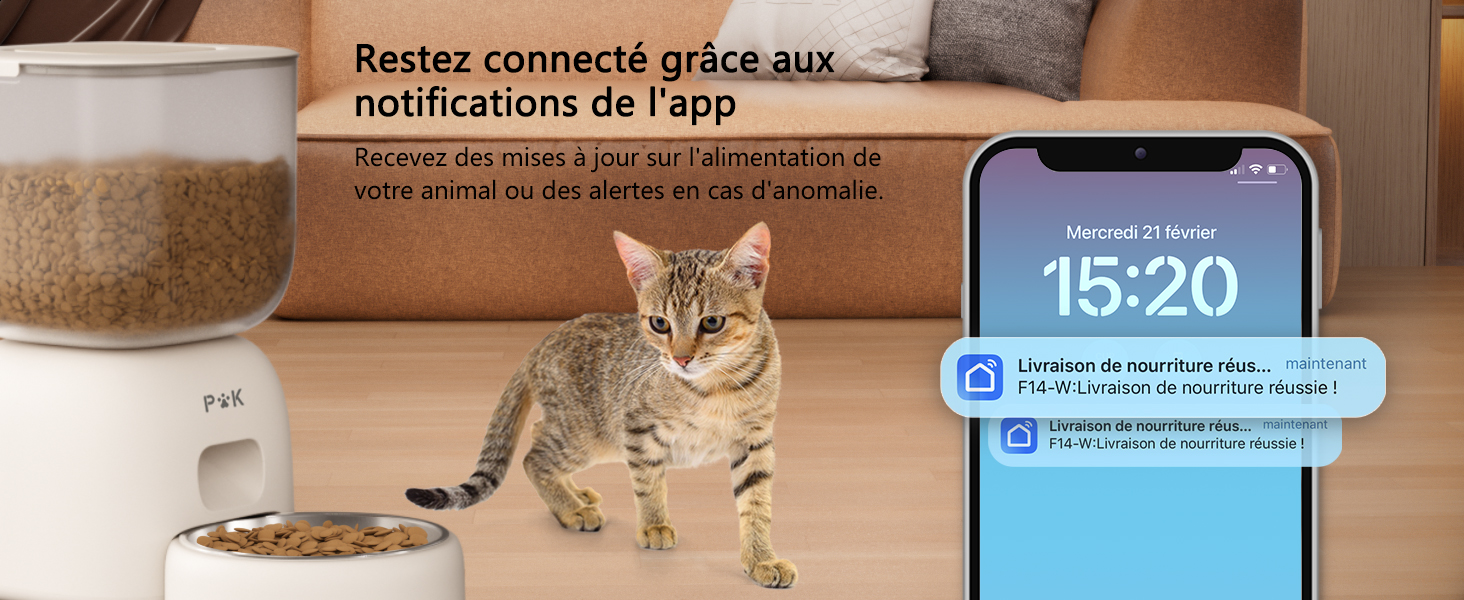 Distributeur Croquettes Chat Automatique