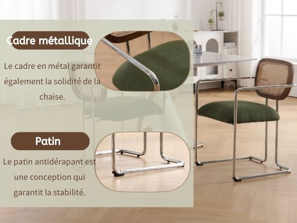 chaise salle a manger avec accoudoirs