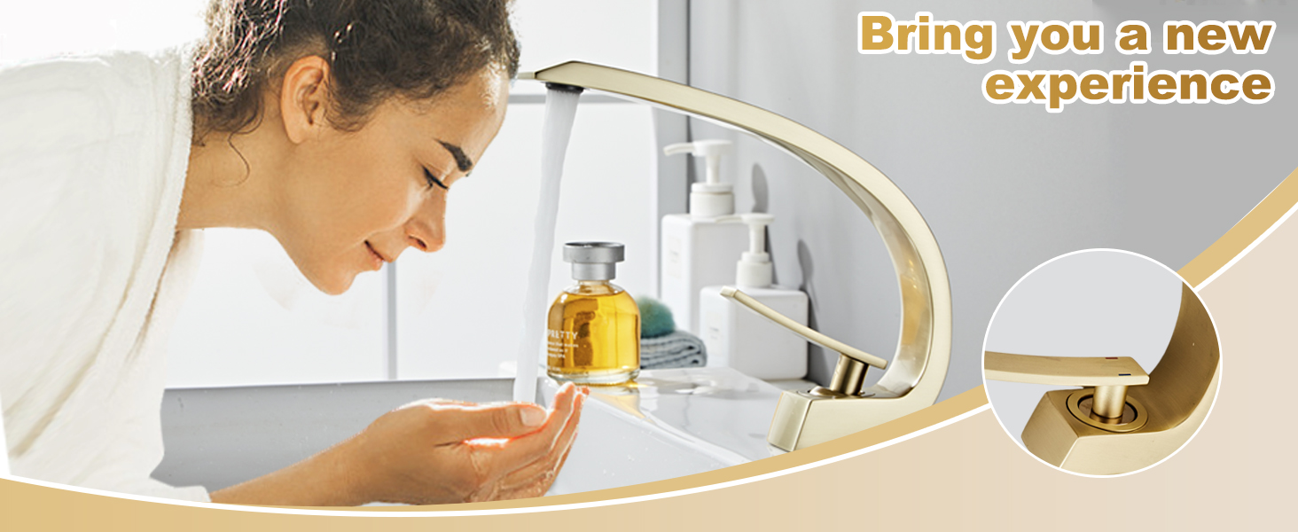 Grifo de baño Wovier 8347 Gold: Una nueva experiencia