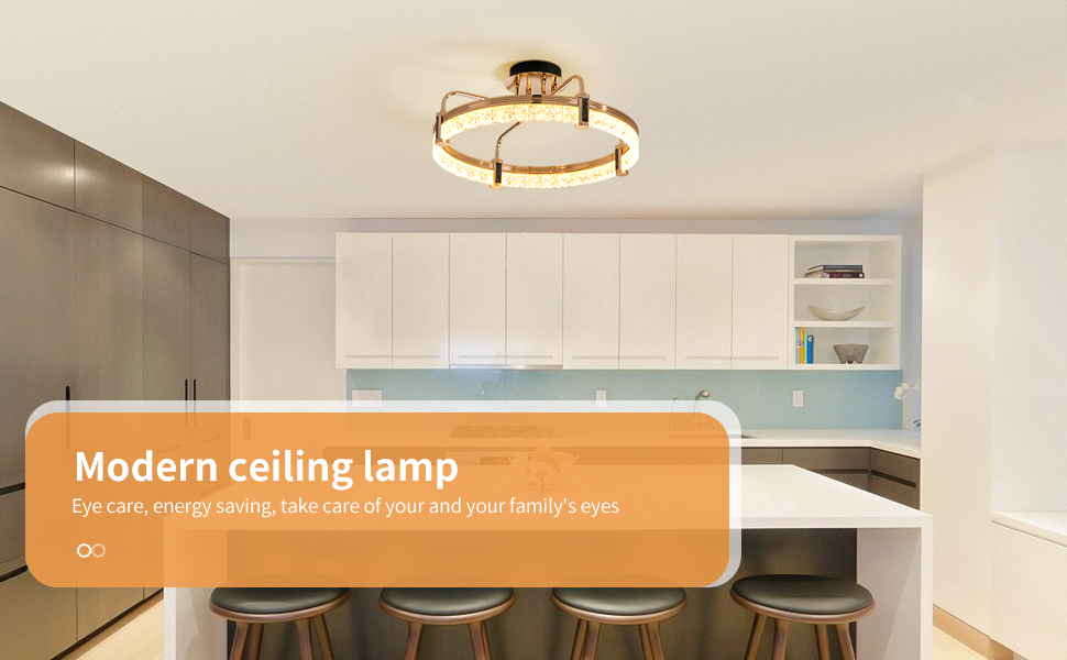 crystal ceiling light