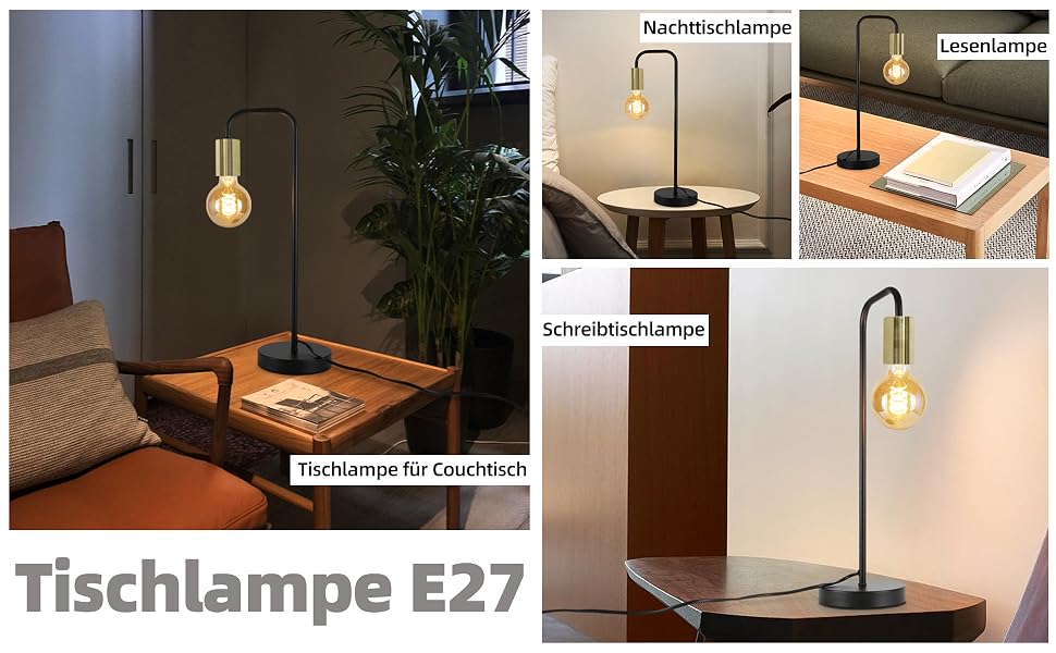 Lampe de table vintage ZMH