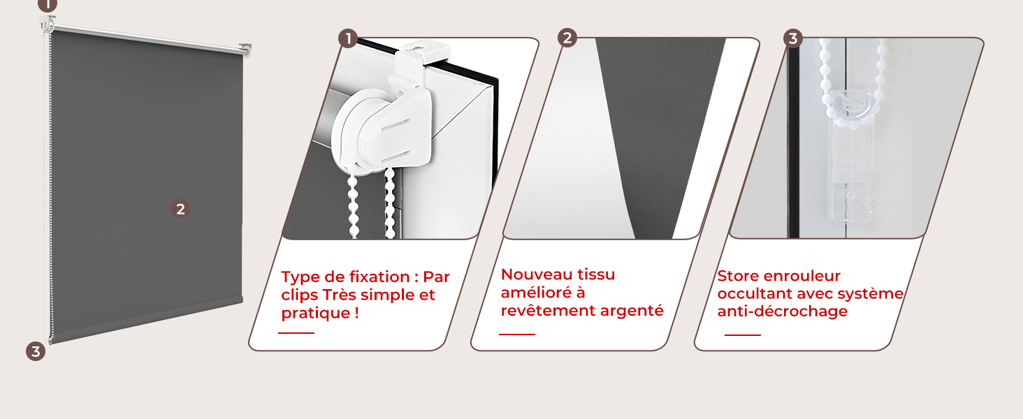 Le texte indique « und wird zurück » avec un schéma montrant des volets roulants ou des stores blancs placés dans différentes positions, semblant être des instructions d'installation ou d'utilisation.