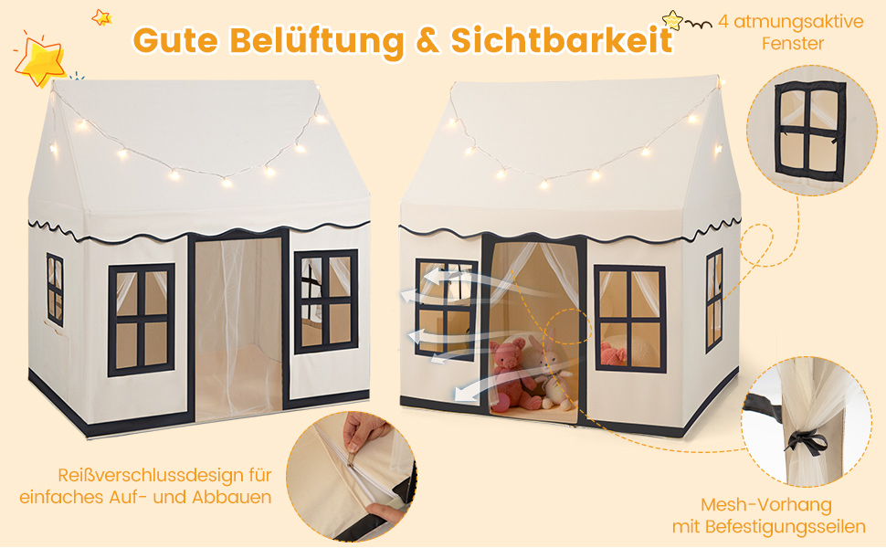 COSTWAY Kinderspielhaus