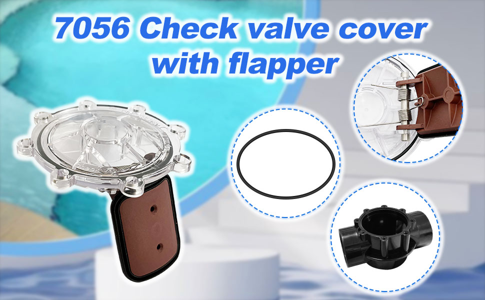 7056 Check valve cover with flapper