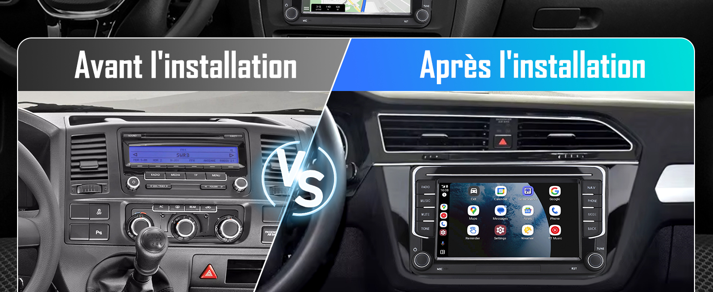 Comparación antes y después de la instalación