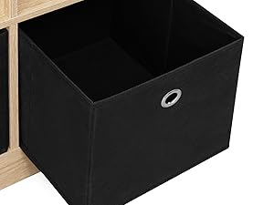 bookshelf bookcase organiser wardrobe storage display cube 3 drawers wood