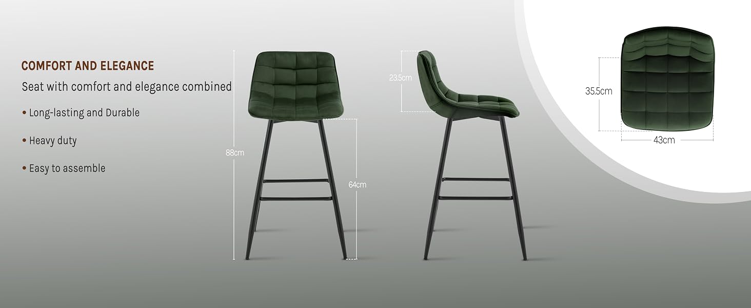 the bar stools are designed to be used in the design of a bar stool