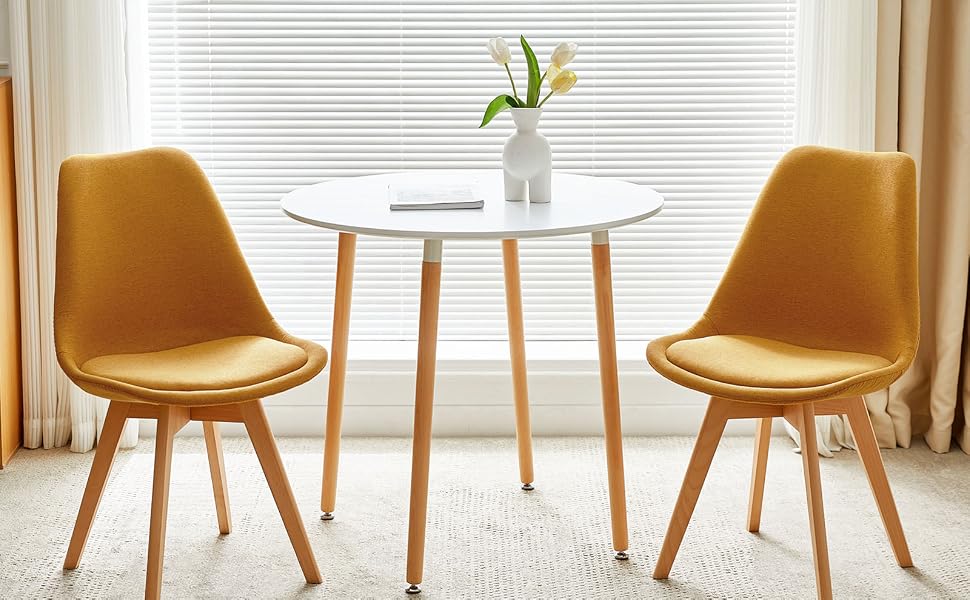 Lot de 2 Chaises de Salle à Manger