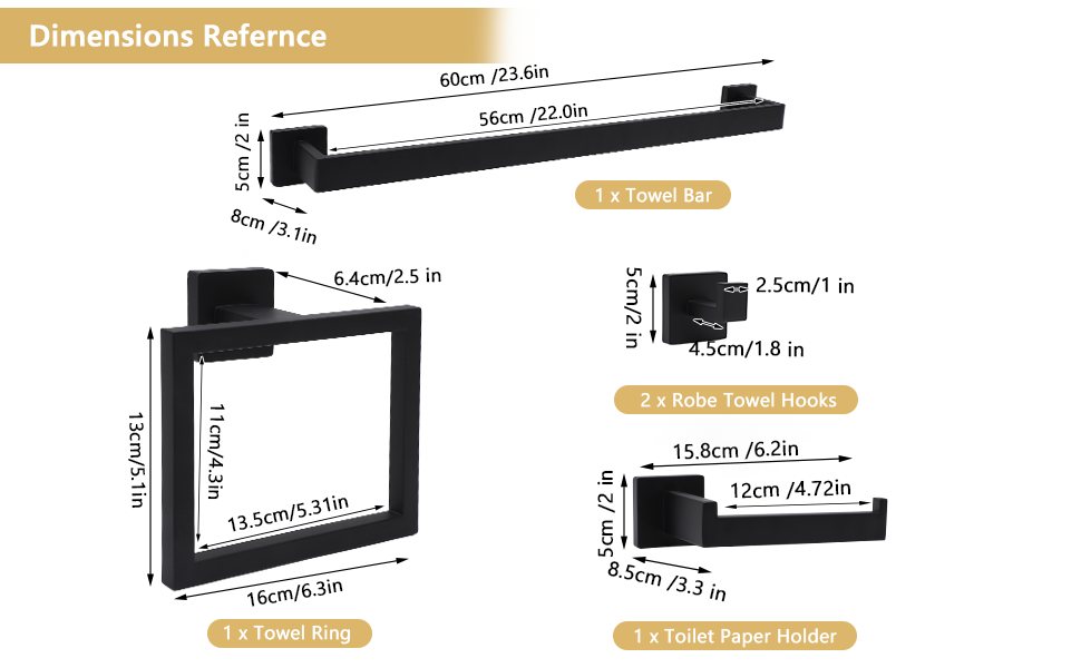 Bathroom Hardware Set