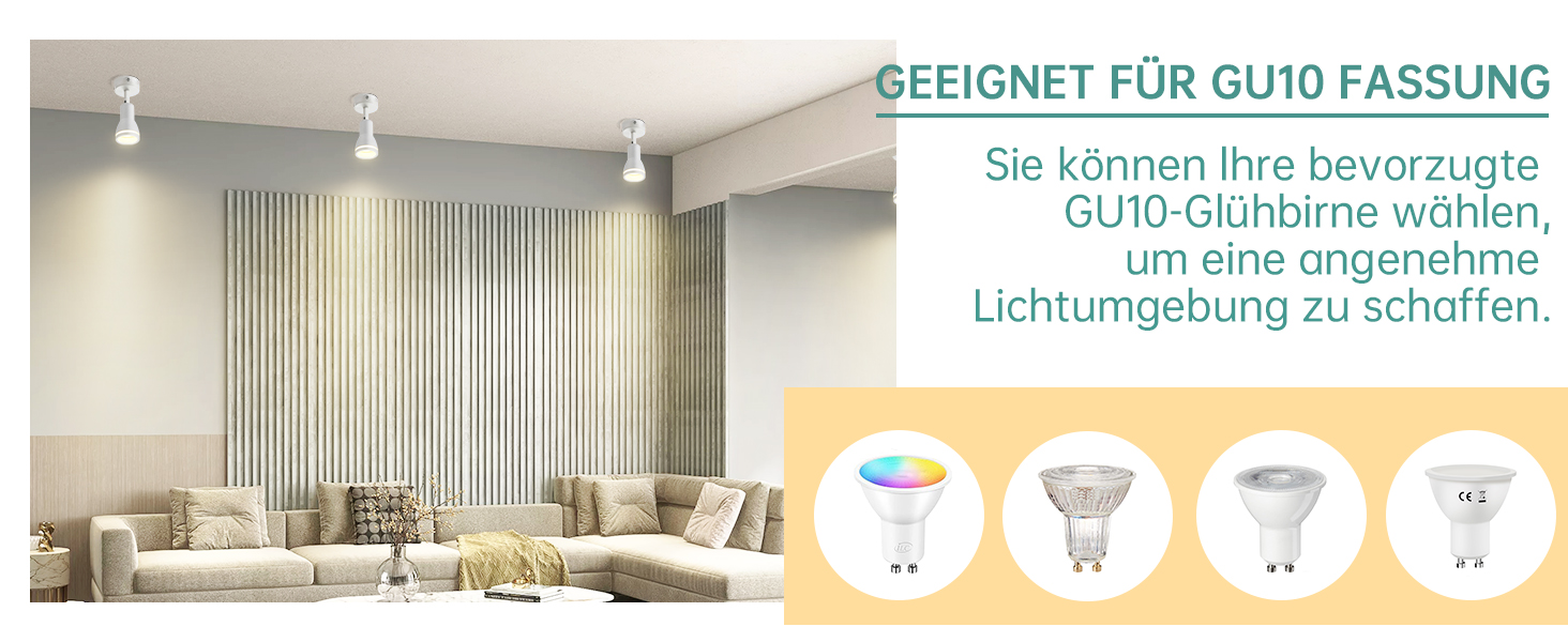 gu10 deckenspots