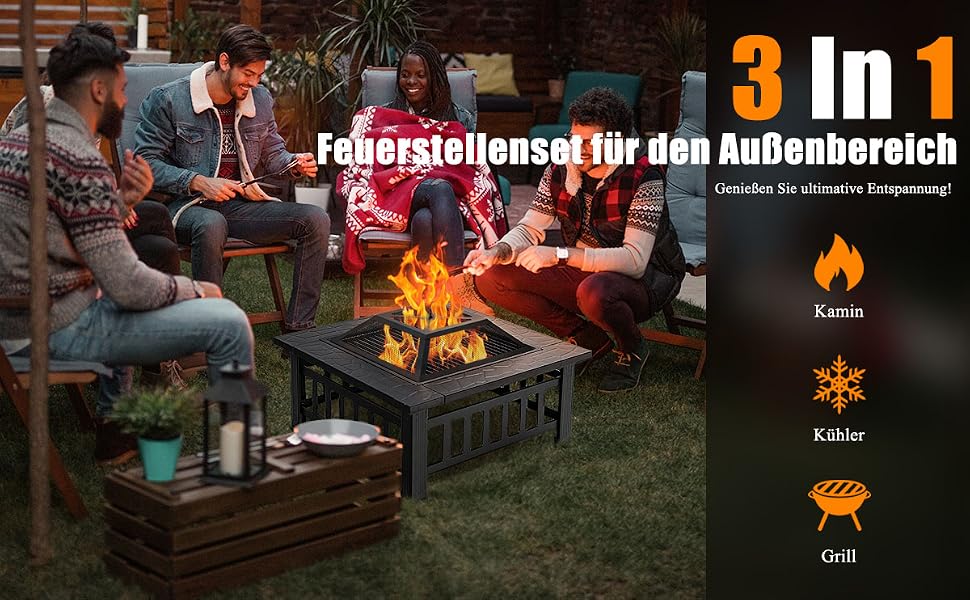 81 cm holz feuerschale quadrat,Feuerkorb,feuerstelle quadratisch,garten,outdoor