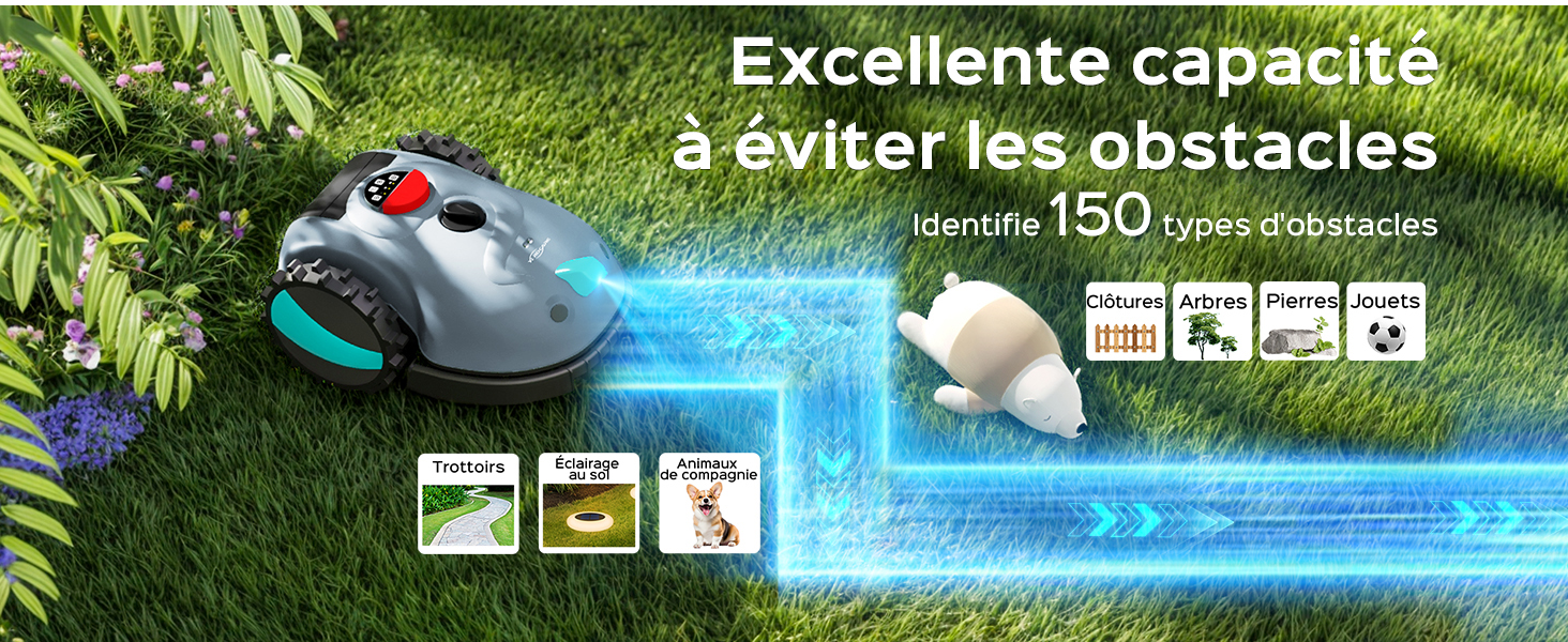 robot tondeuse gazon batterie