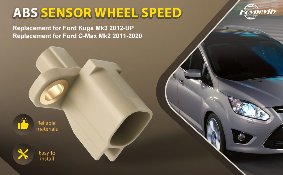 2Pcs 1543165 Rear ABS Sensor Wheel Speed Sensor