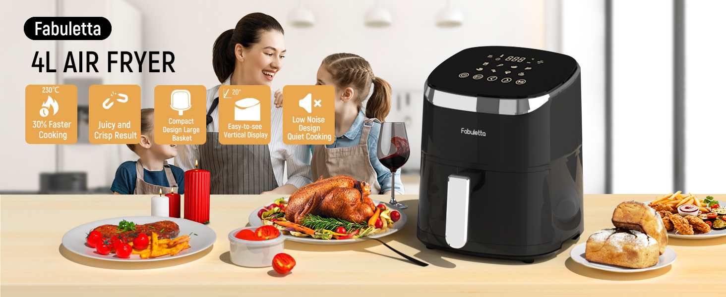 Fabuletta Air Fryers 4 L,1680W Compact Air Fryers With 9 Presets, Max 230℃ Setting Digital Air Fryer Oven With Rapid Air Circulation, Digital Display,Shake Reminder,Nonstick & Dishwasher, Black -Kitchen Appliances Discounts AAHKMJXYDAFdJAOAIMEbOAchlkWZ0oakZn uVZ0mPidMNbILvCvspZ4oG3fPgIqc1P26RdPiG8KHKUtblW5 ULKvLD1OHzwX jolGWPZGyLZfCJwDpnZcrOFbIDE3o0lhldlgMWqZmITgXsxZMpRPdc4dv9pRj29lpgtHzgRaT7G8KGSPkEqrpDo4AlrBCrngPzPnqTdsitJaSZiL7csT3SB3iiyloC57FGcQVGH DKQkA==