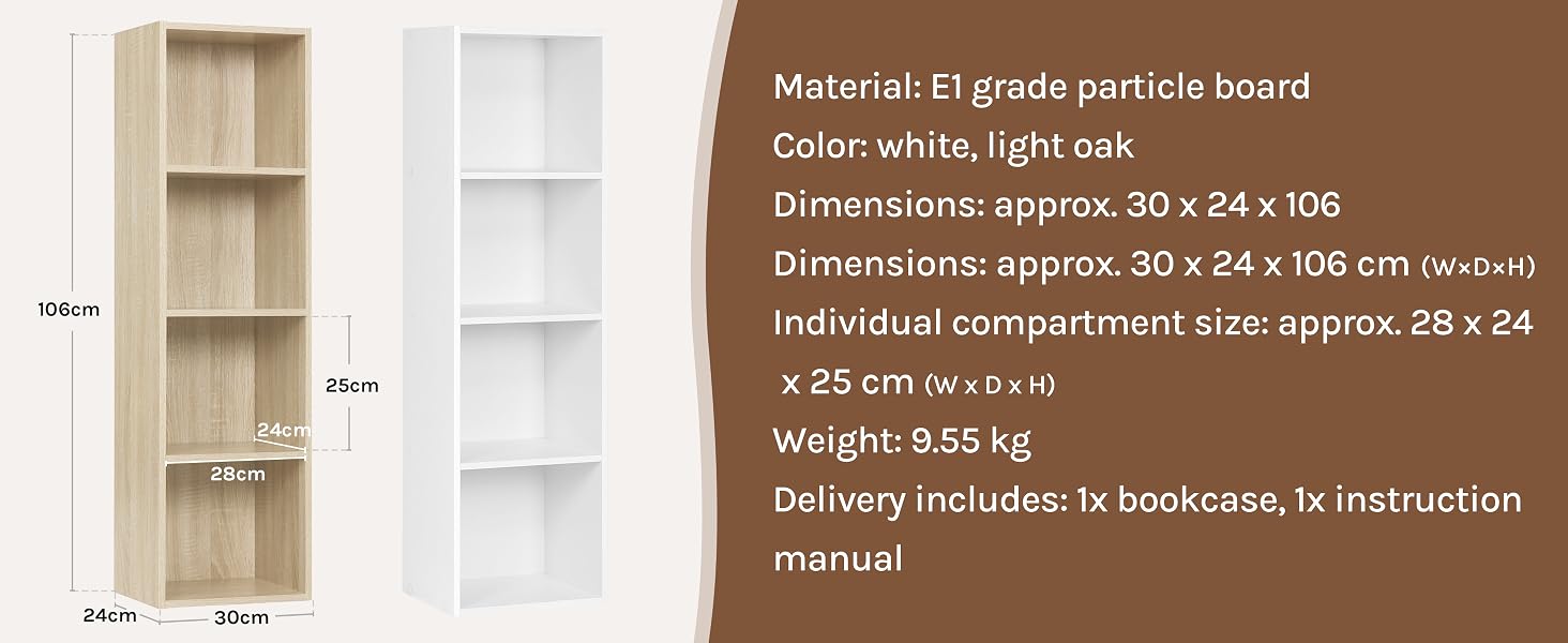 a picture of a white bookcase