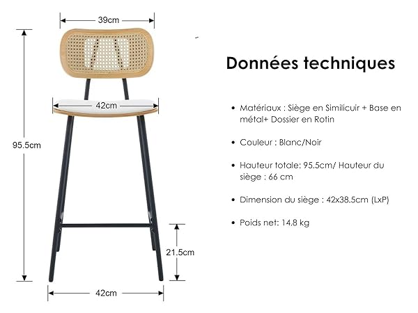 lot chaise salle a manger bois