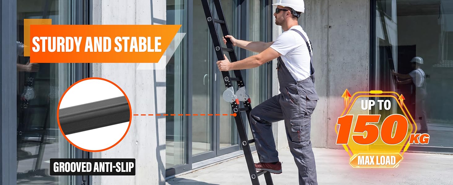 Il testo recita «STUDIO AND STABLE» e «GROUND ART UP». Vedute interne di quello che sembra essere uno studio d'arte o uno spazio creativo in stile industriale.