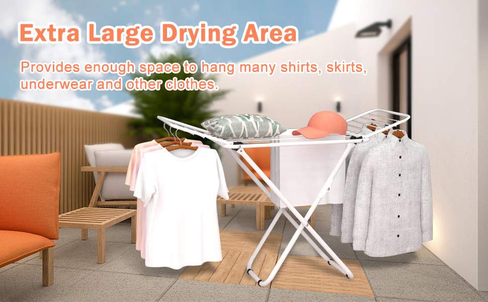 Séchoir à linge pliable pour salle de bain ou balcon