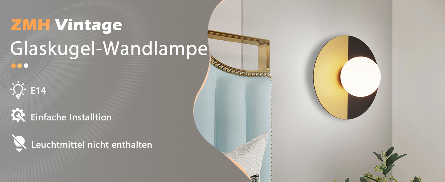 ZMH Wandlampe schlafzimmer