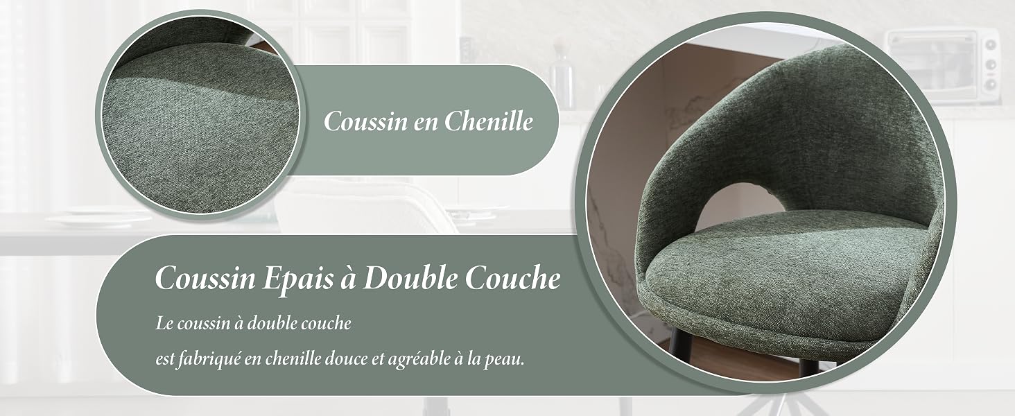 Le texte se lit comme suit : « Coussin lipari à double couche ». Plusieurs vues d'un coussin gris ou d'un produit de matelas avec une surface en tissu texturé.