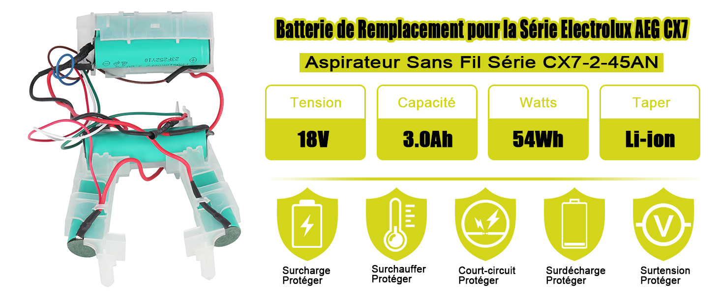 compatible avec AEG CX7-2-45AN AG18 Plus AG3011 AG3012 AG3013 AG3014G AG3015SW AG3211 AG3212