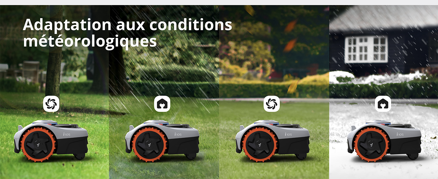 Navimow i robot tondeuse sans fil périphérique a gazon automatique electrique jardin intelligent