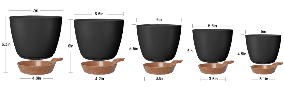 Pots de fleurs à suspendre