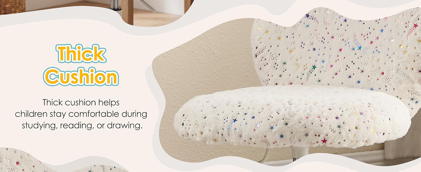 Text reads 'Trick Gears'. White speckled orthopedic or ergonomic cushion with curved design shown against white background.