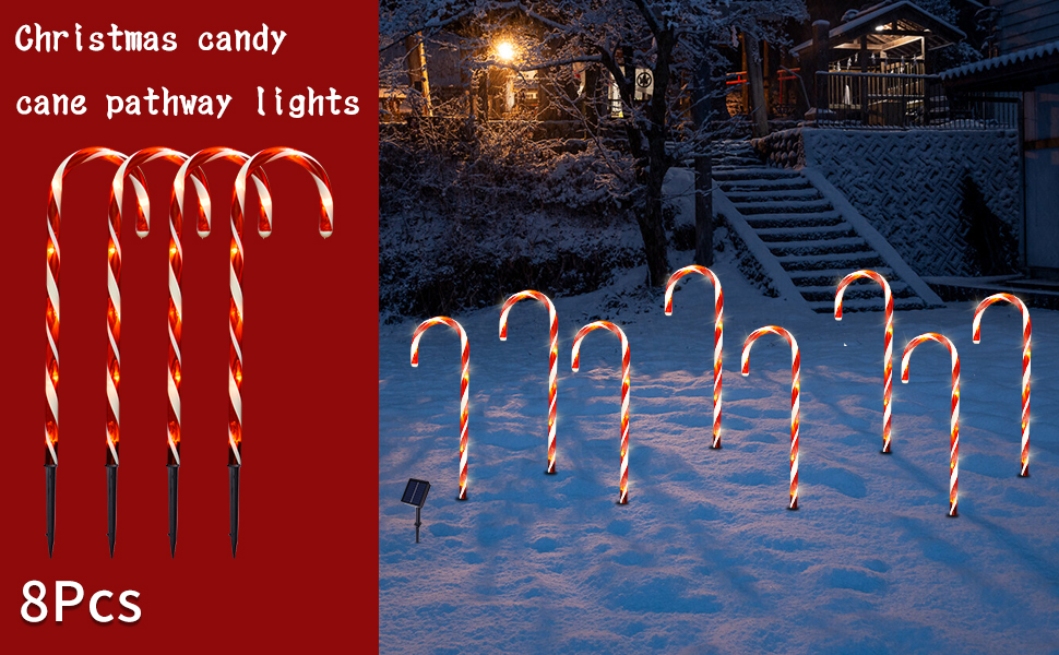 Weihnachtsstangen-Lichter