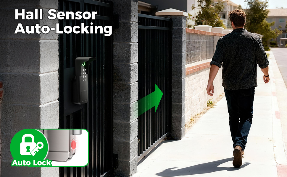 Keyless Smart Rim Lock