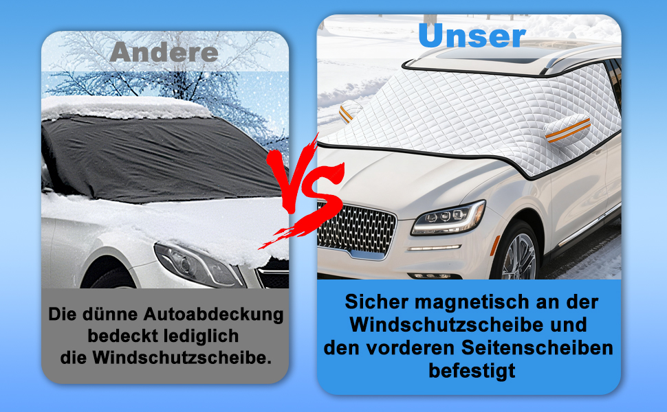 Cubierta de la cubierta frontal invierno, windschutzscheibenabdeckung, scheibenabdeckung auto, auto abdeckung w
