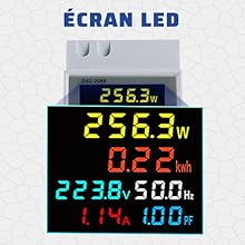 Compteur De Consommation électrique Monophasé Miratic - 40A, Rail DIN - Indicateur Analogique Avec Sortie S0