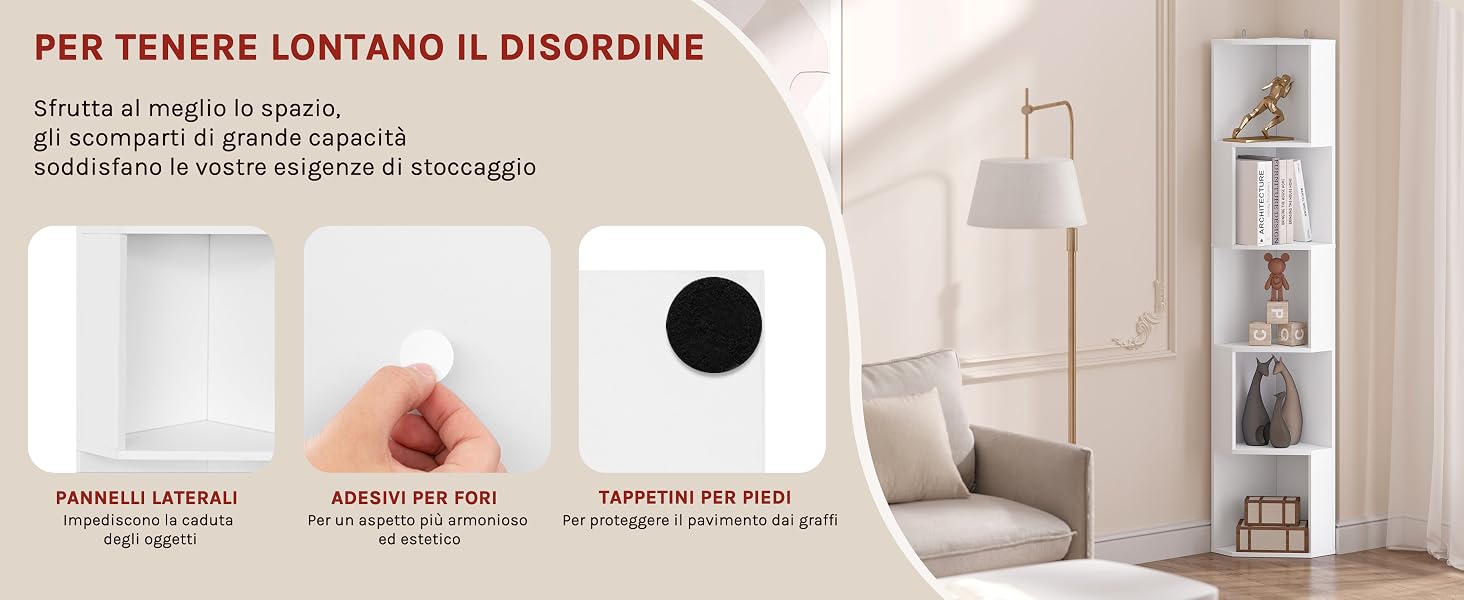 libreria scaffale mobile terra soggiorno ingresso libri mobili cubi ufficio bambini salvaspazio 