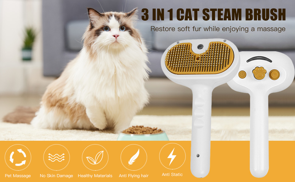 steam cat brush