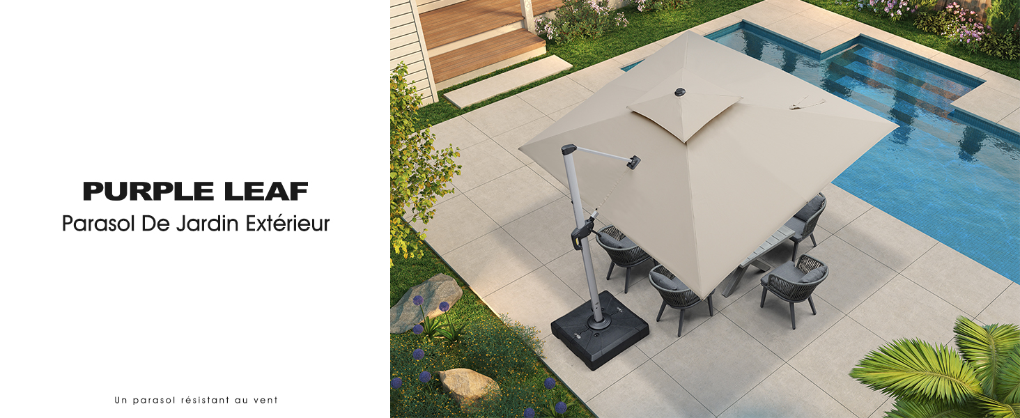 parasol de jardin exterieur 270x270