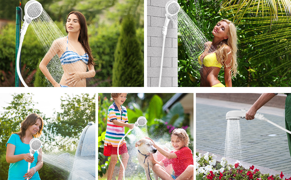 Pompe de douche portable